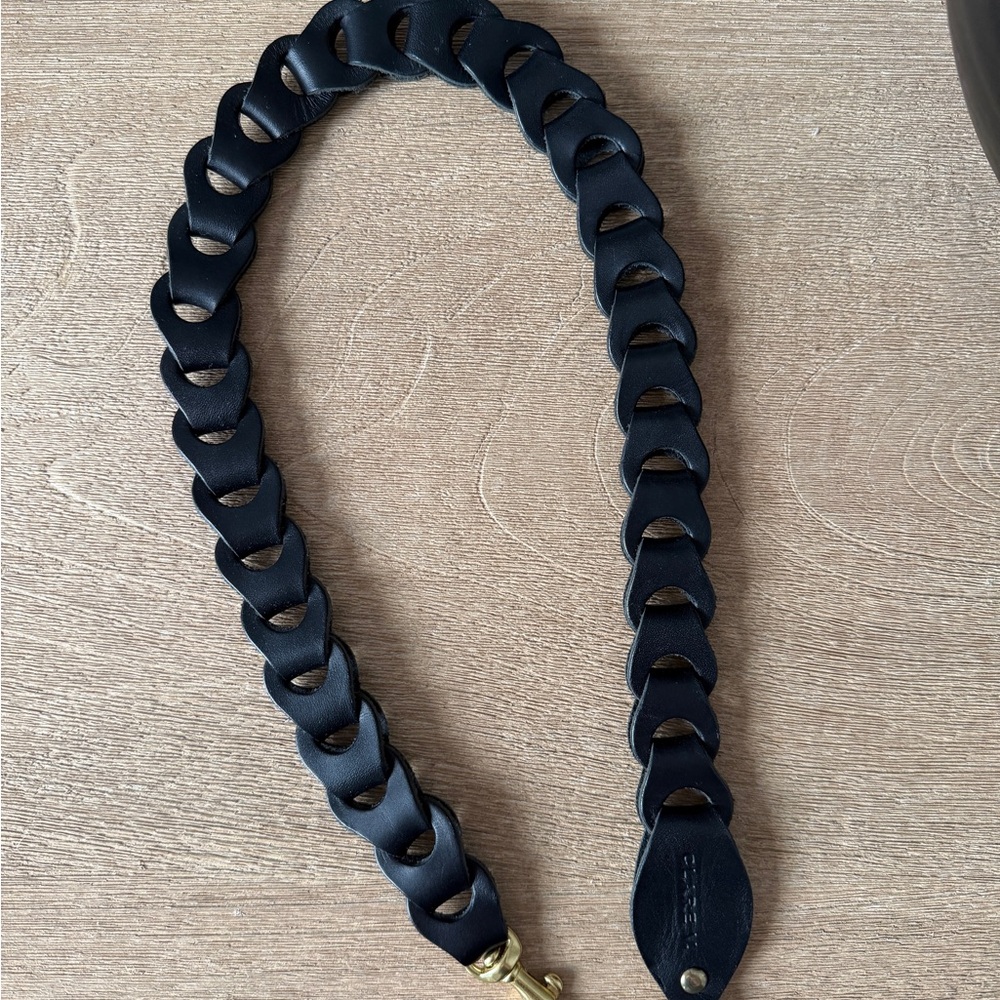 Clare V Black Leather Strap with Gold Hardware - Picture 3 of 4
